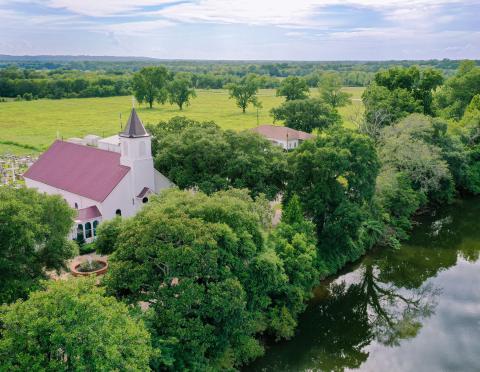 St. Augustine Catholic Church along Cane River